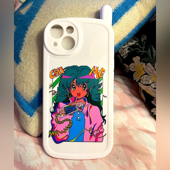 Apple iPhone 13 Anime Manga Phone Case Kawaii Cartoon Graphic Artist Soft Cover - Picture 2 of 5